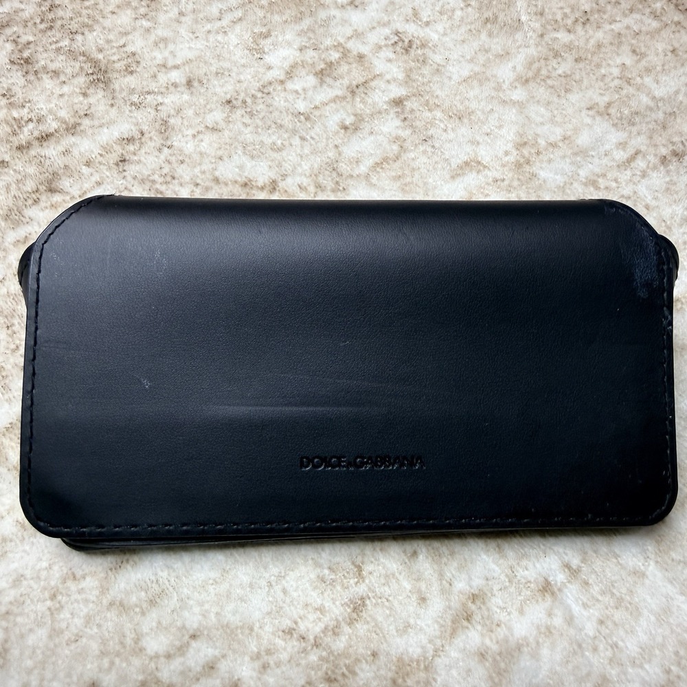 Dolce & Gabbana Black Soft Eyeglass Case Magnetic Closure for SunGlasses